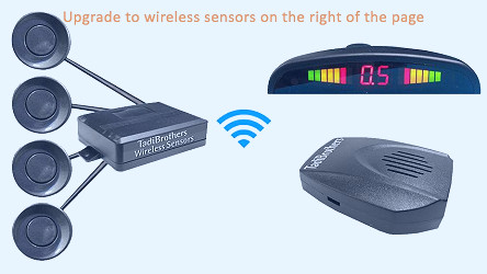 Parking Backup Sensor System with Sound and Volume Control (TB-S058S)